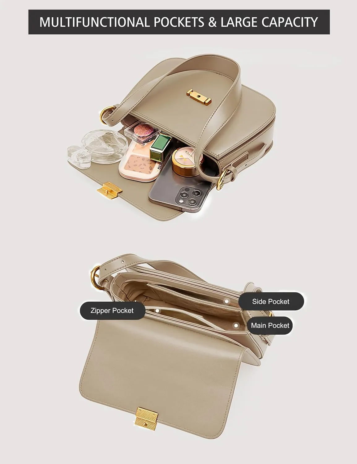 Genuine Leather Shoulder Bag for Women Crossbody Bags Women's Small Handbags Leather Purses