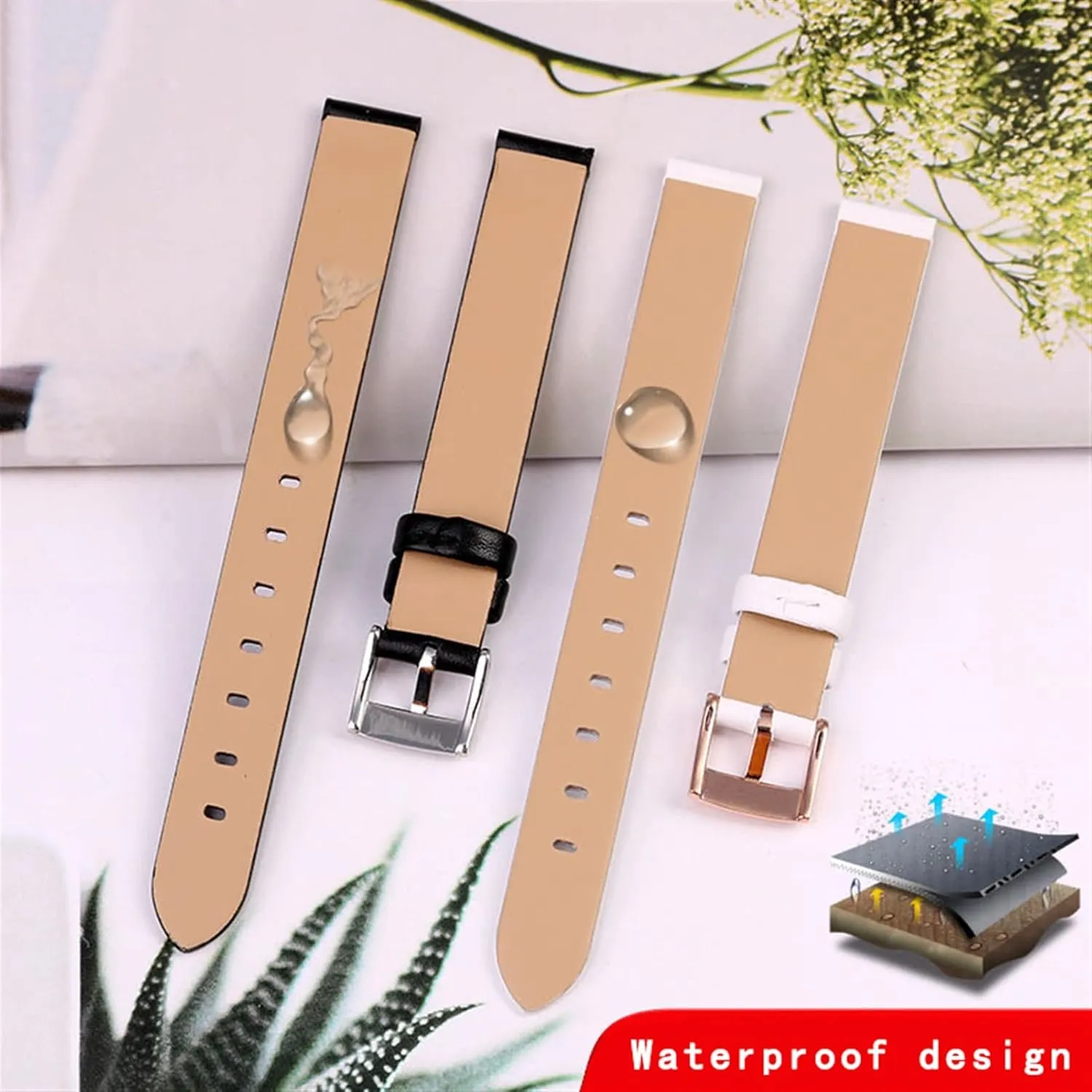 Genuine Leather Strap for Swarovski 5158517/5158544/5158972 WatchAccessories Fashion Bracelet 12mm Small Size Watch Strap Female