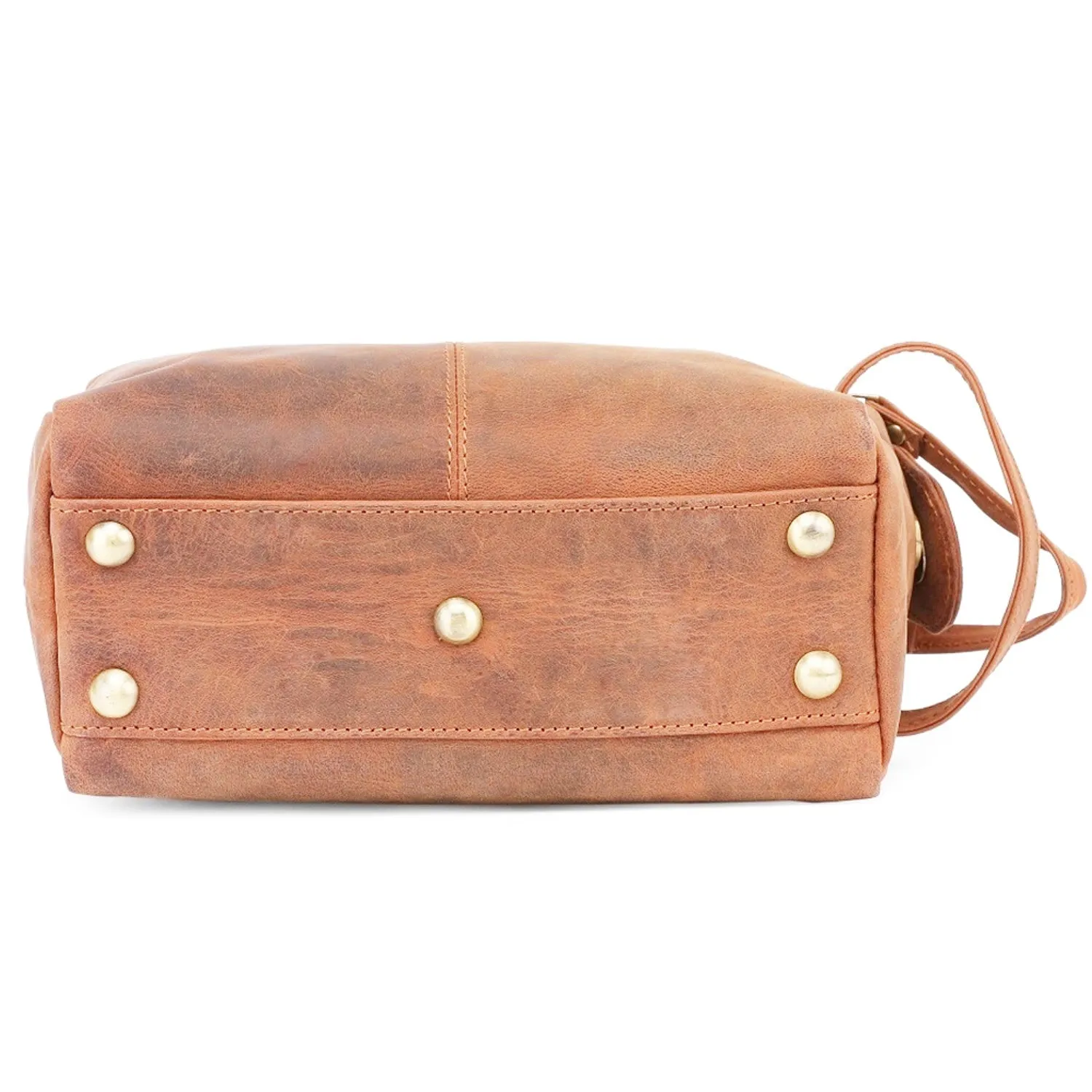 Genuine Leather Travel Toiletry Bag (Brown)