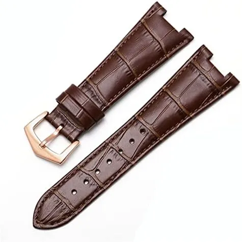 Genuine Leather Watch Band for Patek Philippe 5711 5712G Nautilus Watchs Men and Women Special Notch 25mm*12mm Watch Strap