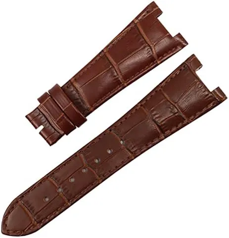 Genuine Leather Watch Band for Patek Philippe 5711 5712G Nautilus Watchs Men and Women Special Notch 25mm*12mm Watch Strap