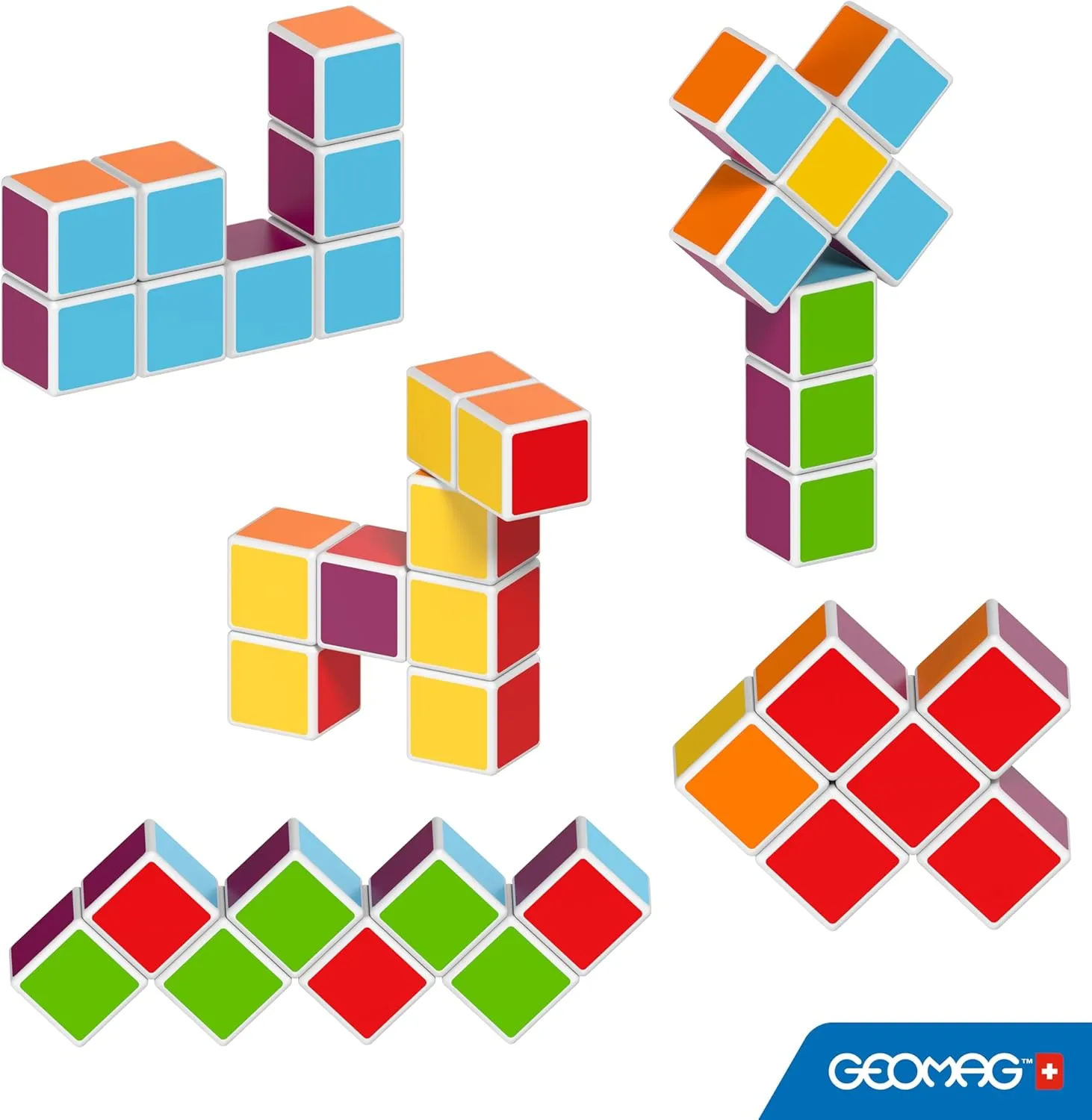 Geomag Magicube Kids Free Building 8 Construction Toy Set