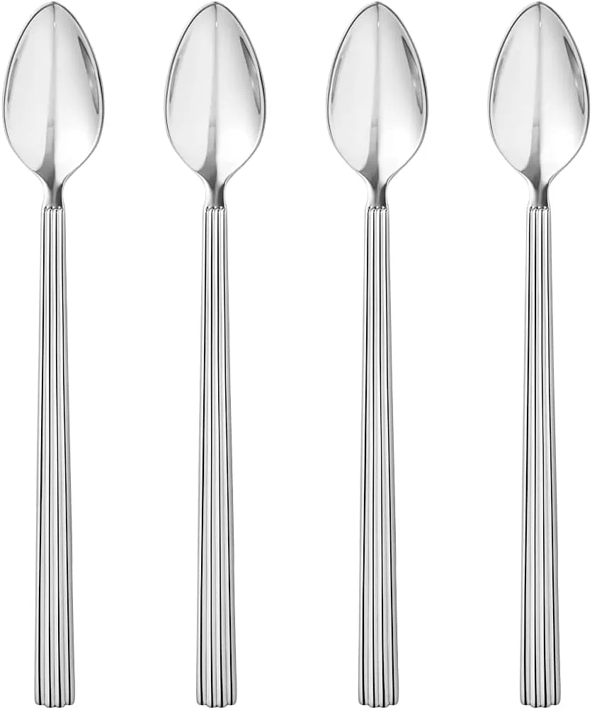 Georg Jensen Bernadotte Iced Tea Long Spoon, Set of 4