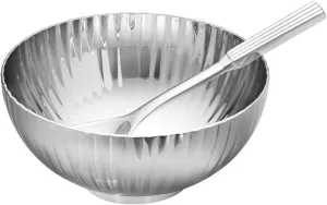 Georg Jensen Bernadotte Salt Cellar and Spoon