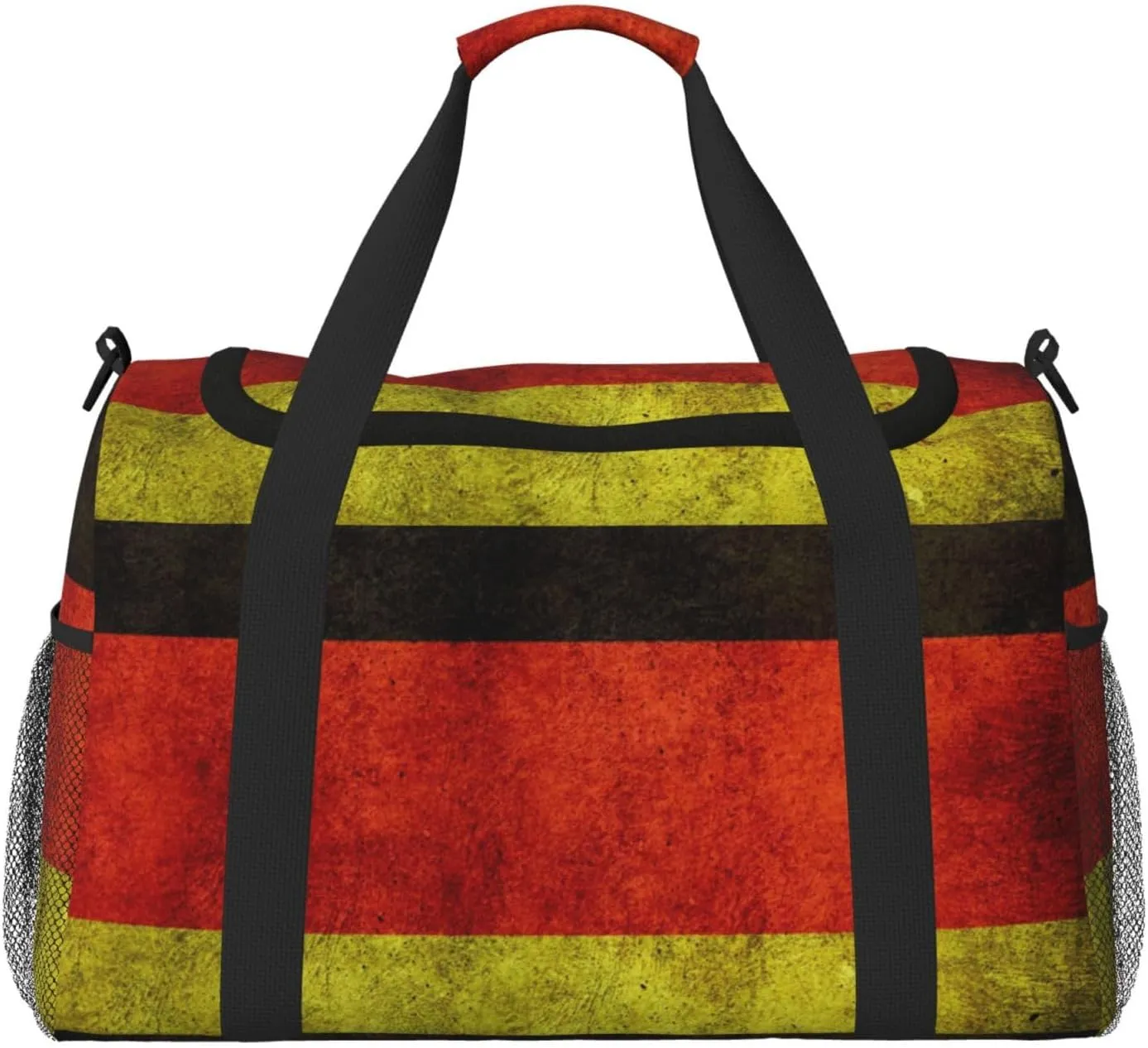 Germany Flag Travel Duffel Bag Large Foldable Waterproof Overnight Bag For Beach Swim Bags Pool Sports Gym