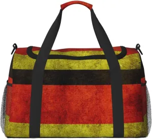 Germany Flag Travel Duffel Bag Large Foldable Waterproof Overnight Bag For Beach Swim Bags Pool Sports Gym