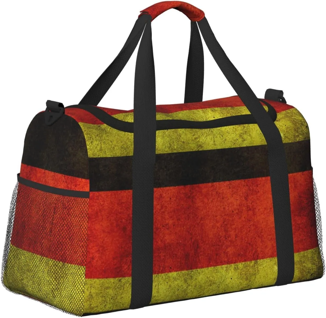 Germany Flag Travel Duffel Bag Large Foldable Waterproof Overnight Bag For Beach Swim Bags Pool Sports Gym