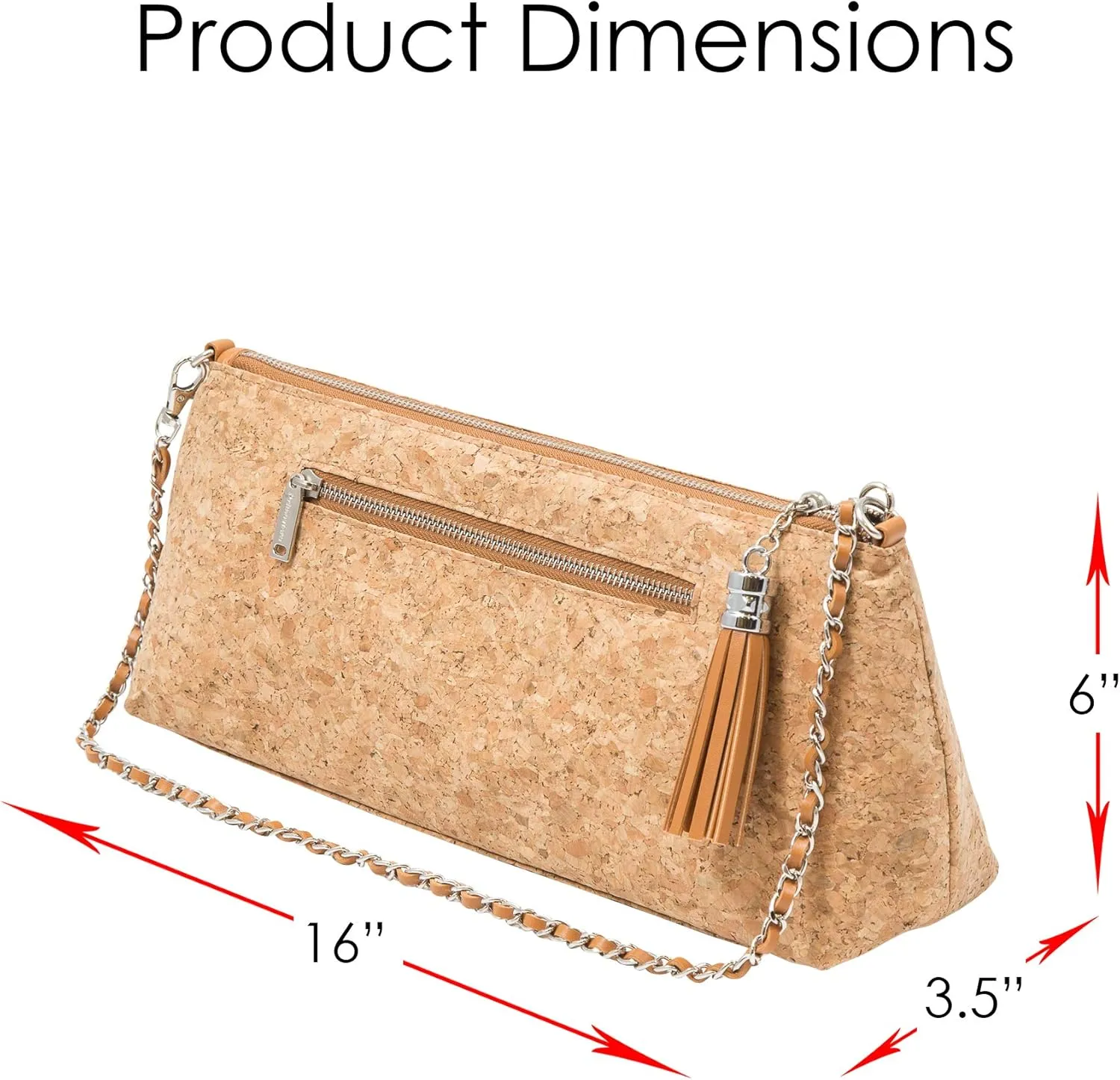 GGWP Single Bottle Wine Purse | Thermal Insulated Clutch Tote for Women (Cork)