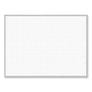 Ghent Non-Magnetic Whiteboard with Aluminum Frame, 36" x 23.81", White Surface, Satin Aluminum Frame