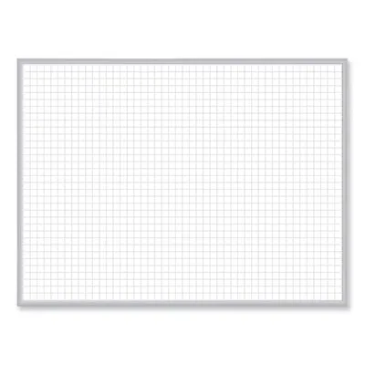 Ghent Non-Magnetic Whiteboard with Aluminum Frame, 36" x 23.81", White Surface, Satin Aluminum Frame
