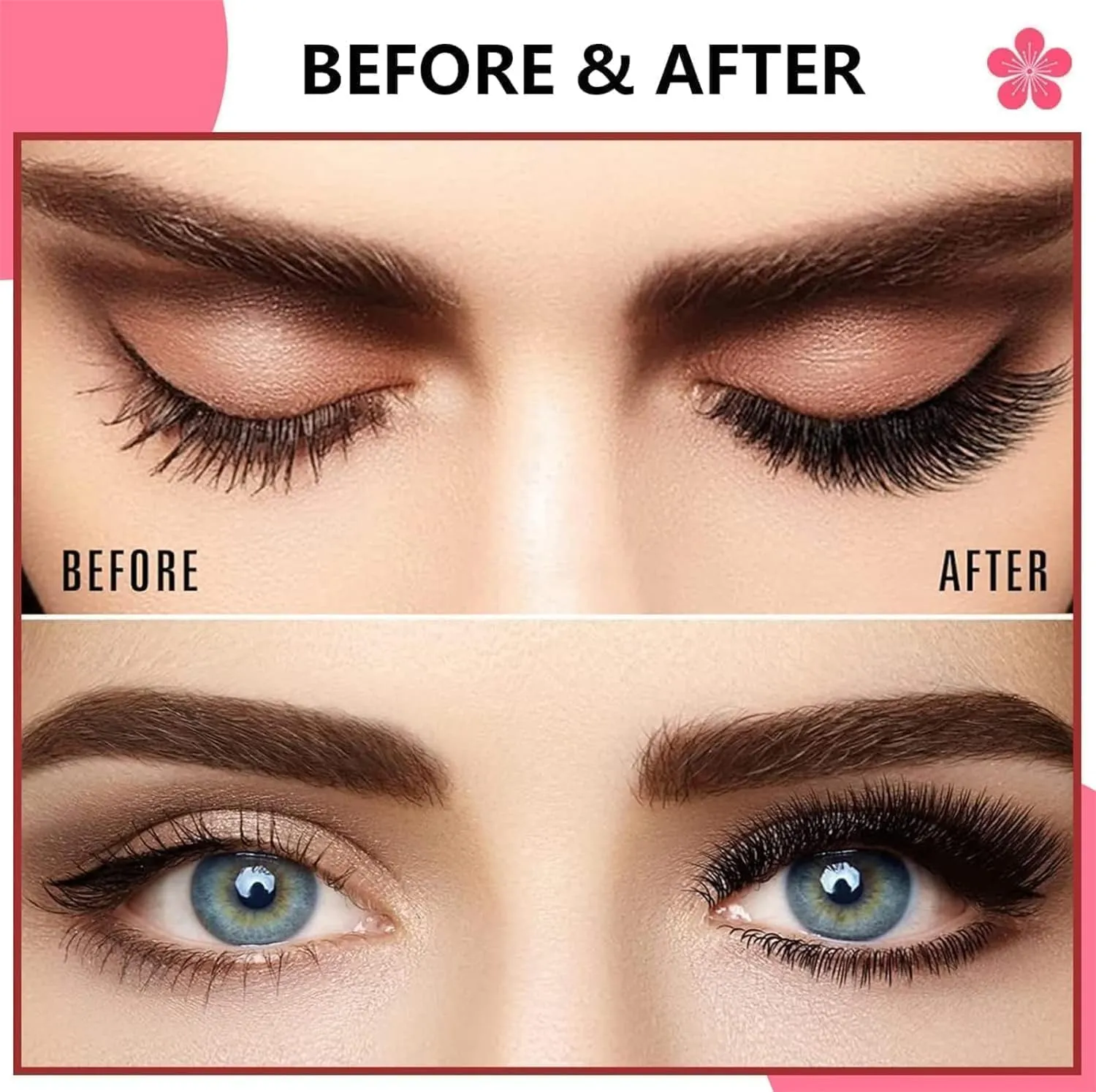 Gianni Magnetic Lashes with Clamp Magnetic Eyelashes Natural Look Clear Band Wispy Reusable Magnetic Eyelashes No Glue Needed Magnetic Lashes Without Eyeliner False Eyelashes (Natural)
