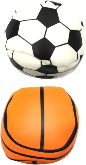 Giant Outdoor Games Set 12pcs Handmade Leather Sandbags for Kids Basketball Football Shapes