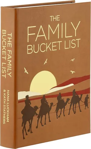 Graphic Image The Family Bucket List, British-Tan Bonded Leather | Handbound in the USA (7" W x 9.19" H - 416 Pages)