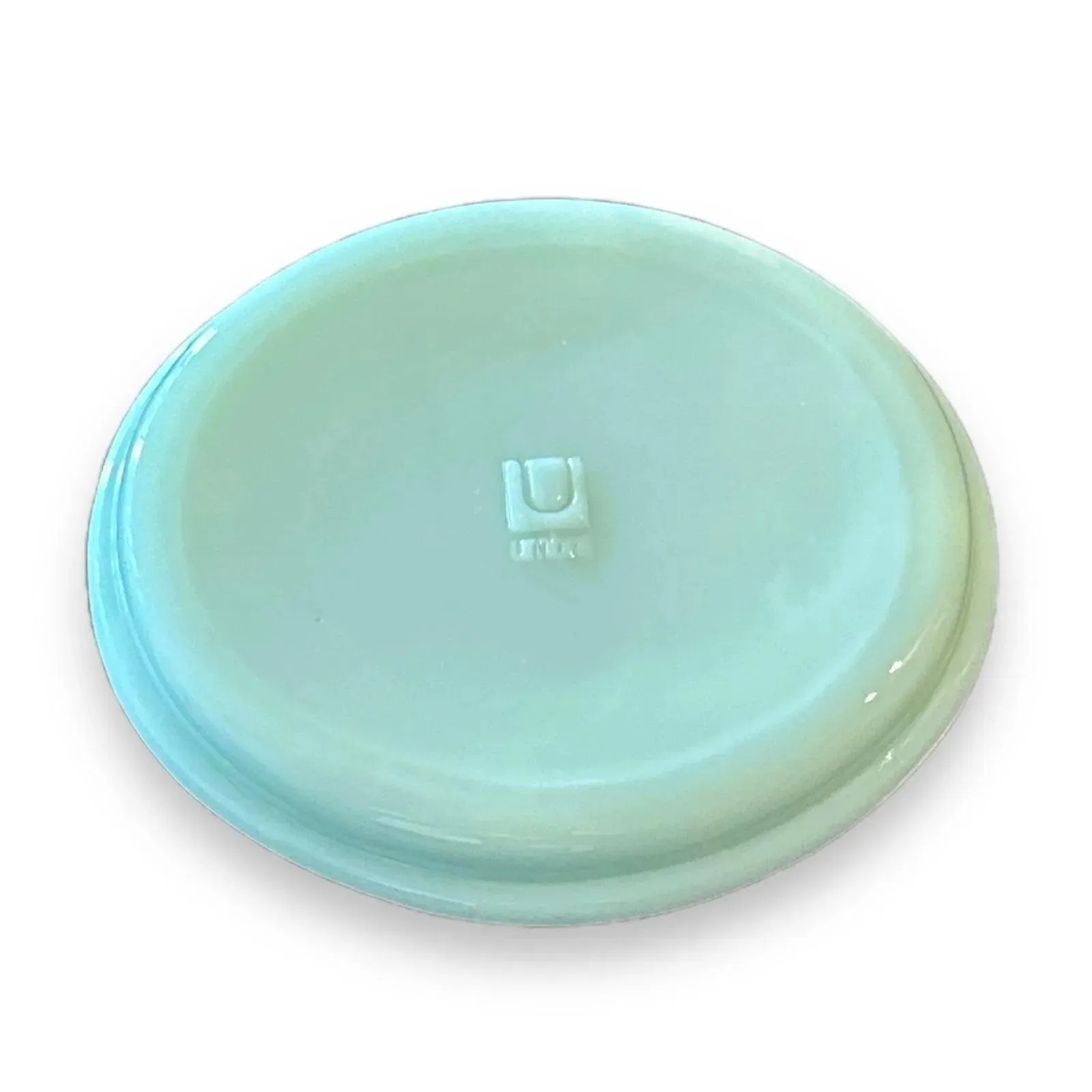 Green Milk Jadeite Glass Soap Dish - Exquisite Bathroom Accessory
