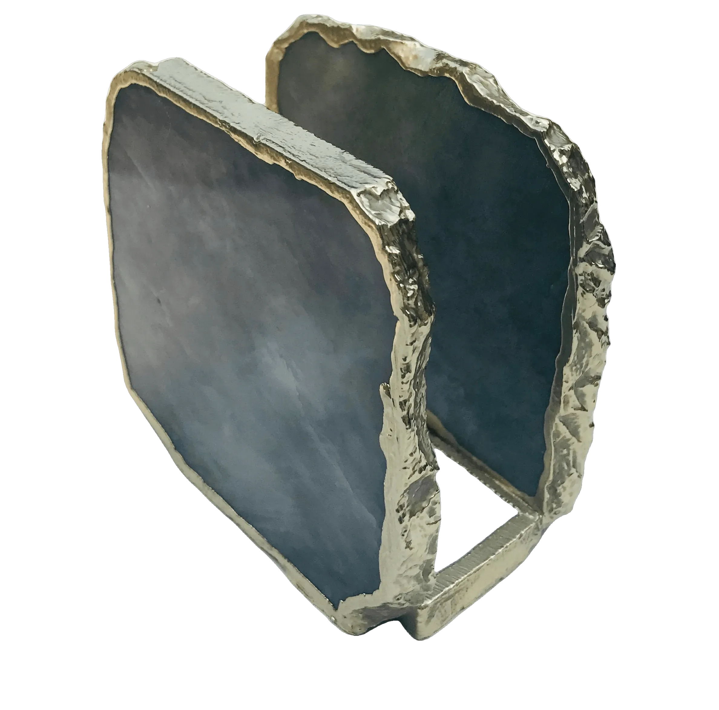 Grey Agate Stone Napkin Holder
