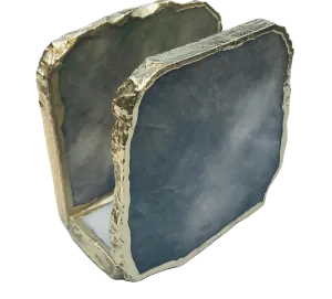 Grey Agate Stone Napkin Holder