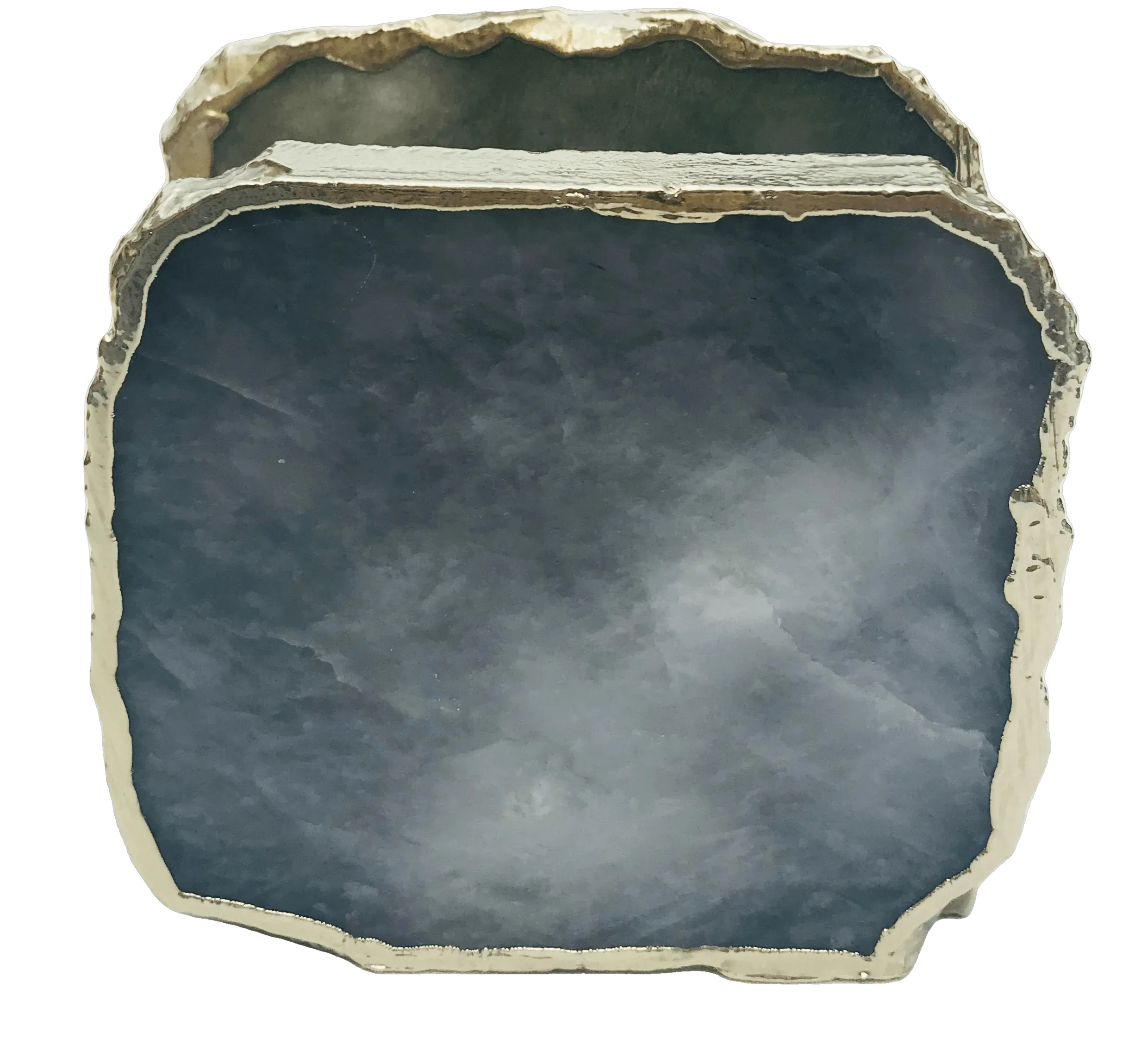 Grey Agate Stone Napkin Holder