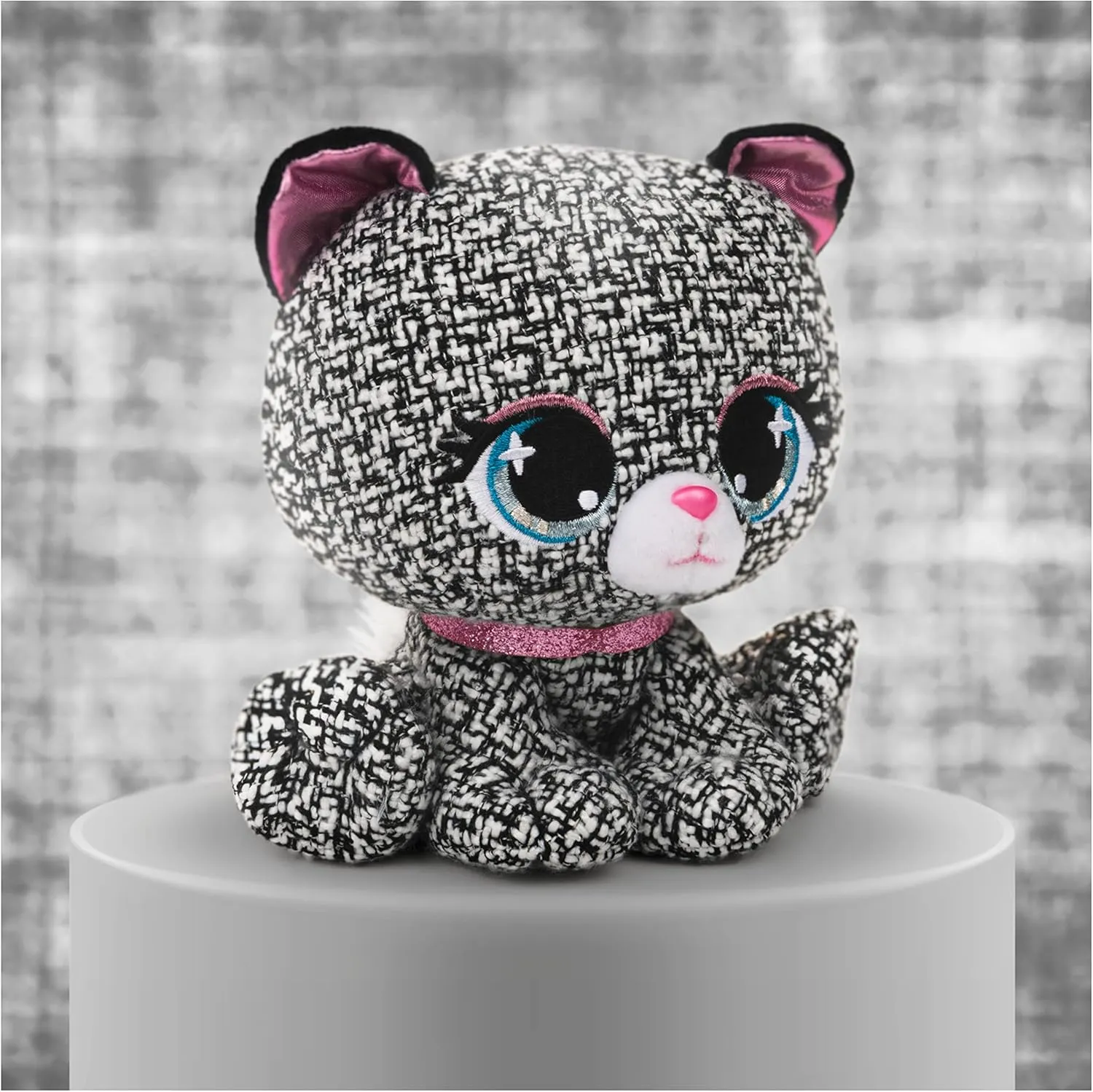 GUND P.Lushes Designer Fashion Pets Khloe O’Bearci Teddy Bear Premium Stuffed Animal, Black and White, 6”