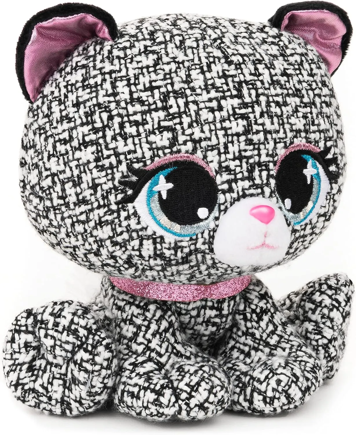 GUND P.Lushes Designer Fashion Pets Khloe O’Bearci Teddy Bear Premium Stuffed Animal, Black and White, 6”