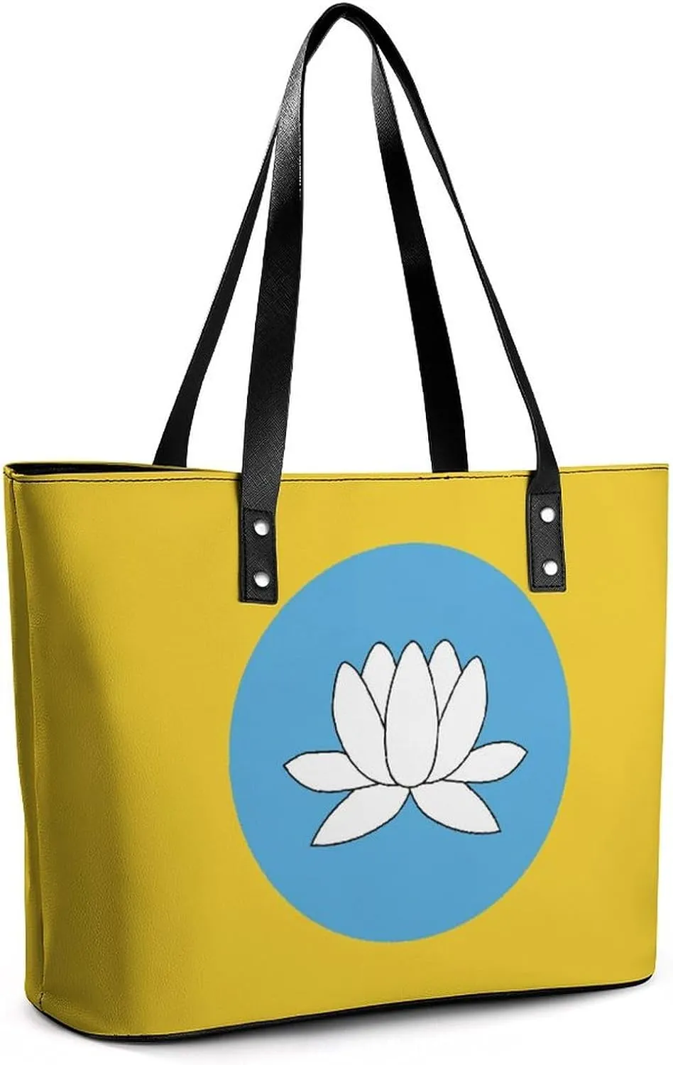Haiti Flag Leather Handbag Women Large Tote Bag with Zipper Perfect for Work