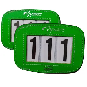 Hamag Equestrian Australia Stallion Leather Halter Number Holders