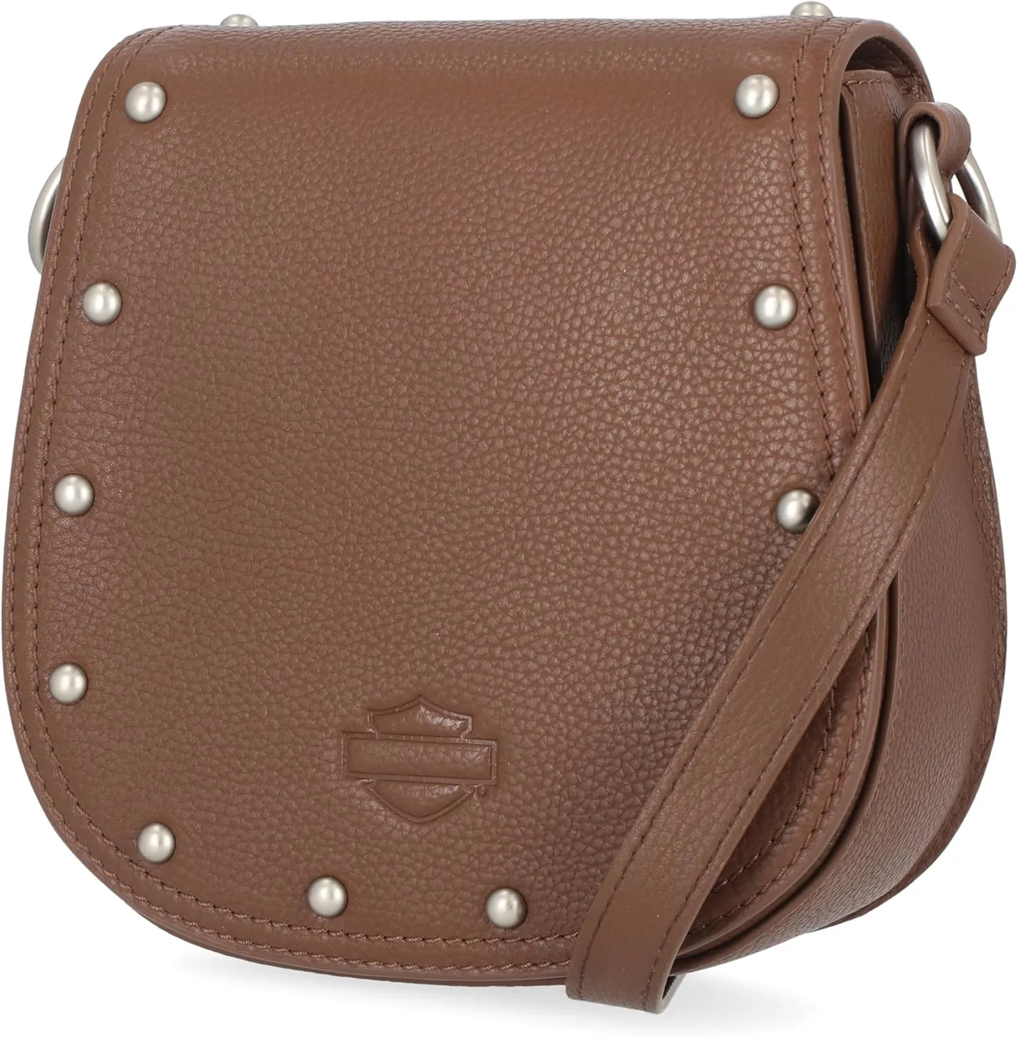 Harley-Davidson Vintage Rivet Leather Crossbody Purse Shoulder Bag
