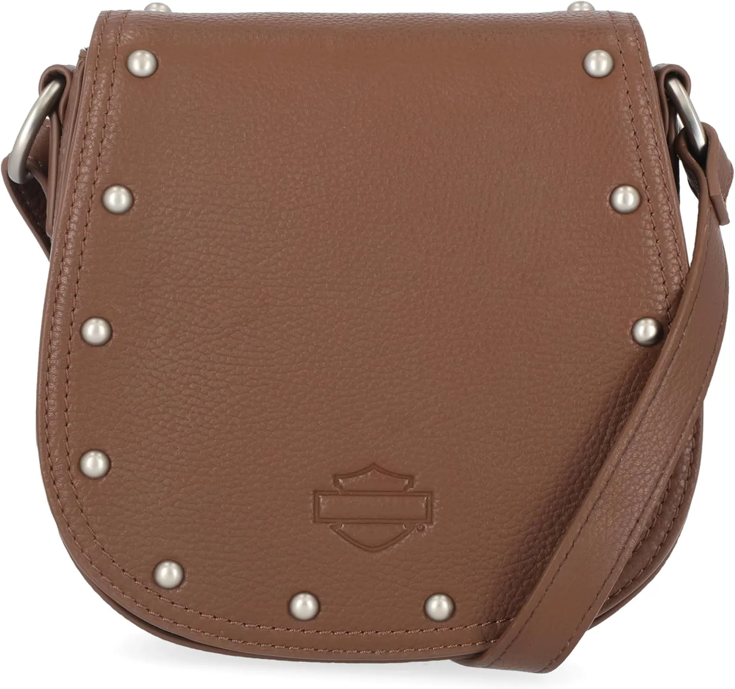 Harley-Davidson Vintage Rivet Leather Crossbody Purse Shoulder Bag