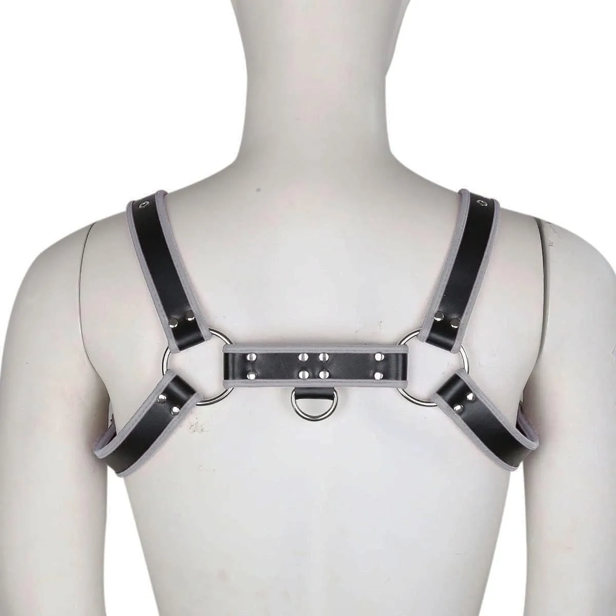 Harness for Man Adjustable Leather Harness Body Chest Half Harness Punk Belt Clubwear Costume
