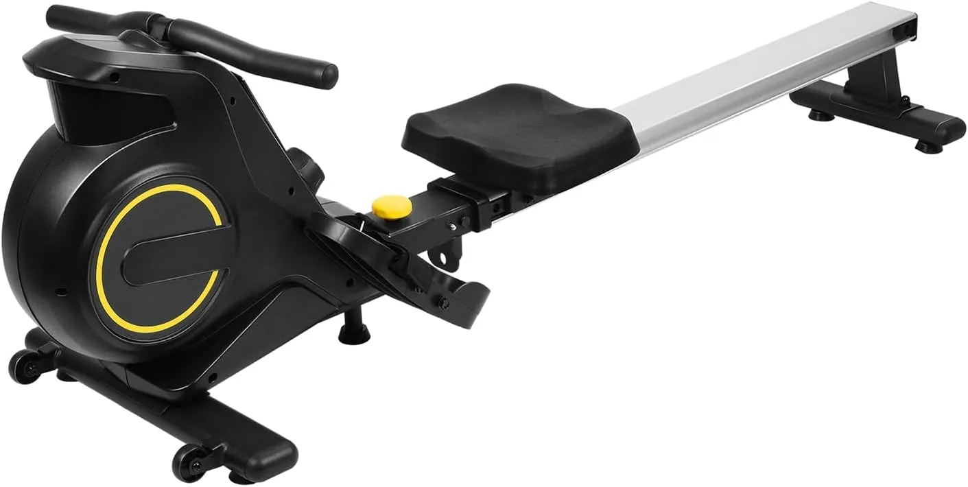 hatleues Rowing Machine, Magnetic Rower Machine for at Home Exercise,8 Levels of Quiet Resistance,Magnetron Flywheel Rowing Machine, Foldable Rower,350lbs Max Load