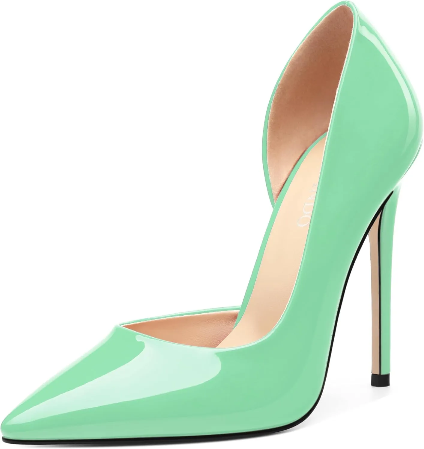 High Heels Stiletto Pumps for Women Slip on Patent Closed Pointed Toe Sexy Fashion Wedding Party Dressy Shoes