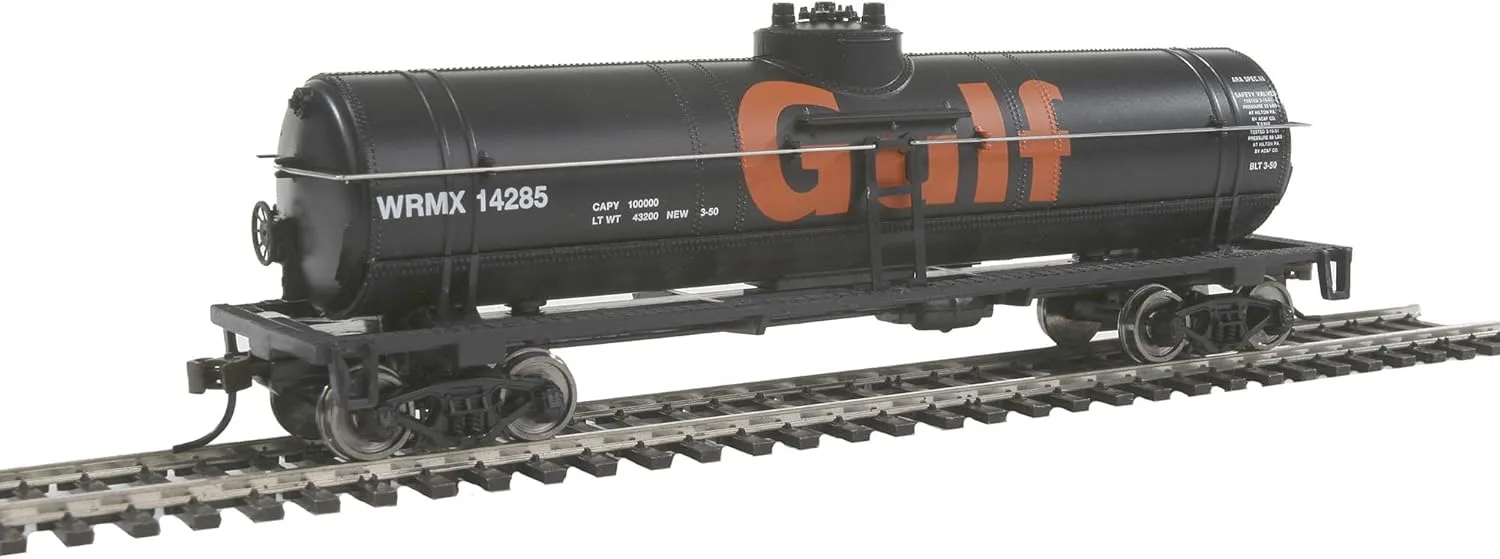 HO Scale Model 40' Tank Car with Metal Wheels - Gulf Oil Company,unisex-children, Pest Repeller v.23