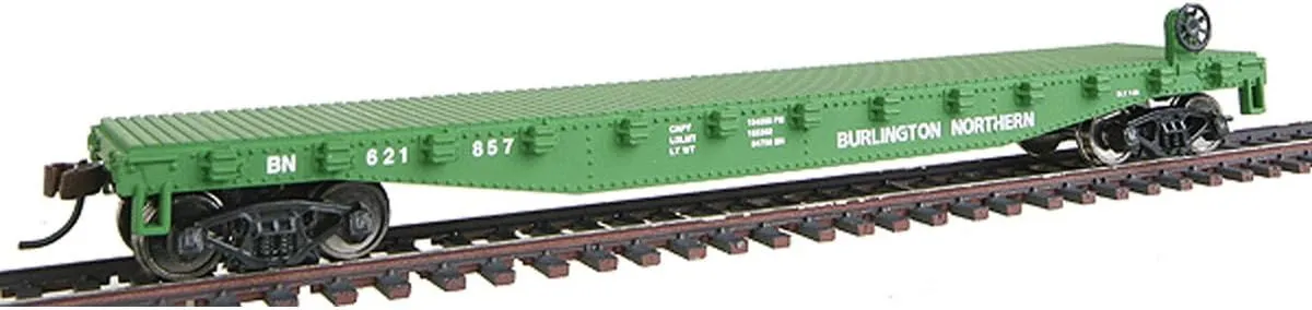 HO Scale Model Burlington Northern Flatcar