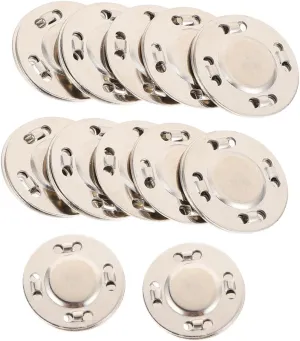 Holibanna 15 Pairs Magnetic Snap Fastener Clasp for DIY Handbag Accessories Magnetic Closure for Clothing Crafts Bags Strong Magnetism Easy to Install Durable Design