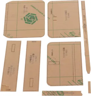 Home Crafts Fit for Shoulder Bag Acrylic Template Pattern High Strength Transparent Leather Bag Pattern Kit for D IY Handcraft Handmade