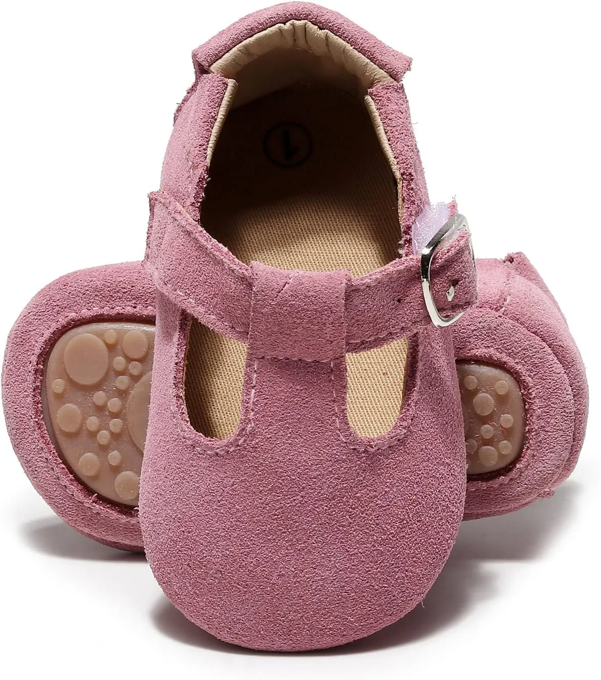 HONGTEYA Leather Baby Moccasins Hard Soled Tassel Crib Toddler Shoes for Boys and Girls…
