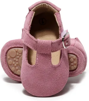 HONGTEYA Leather Baby Moccasins Hard Soled Tassel Crib Toddler Shoes for Boys and Girls…