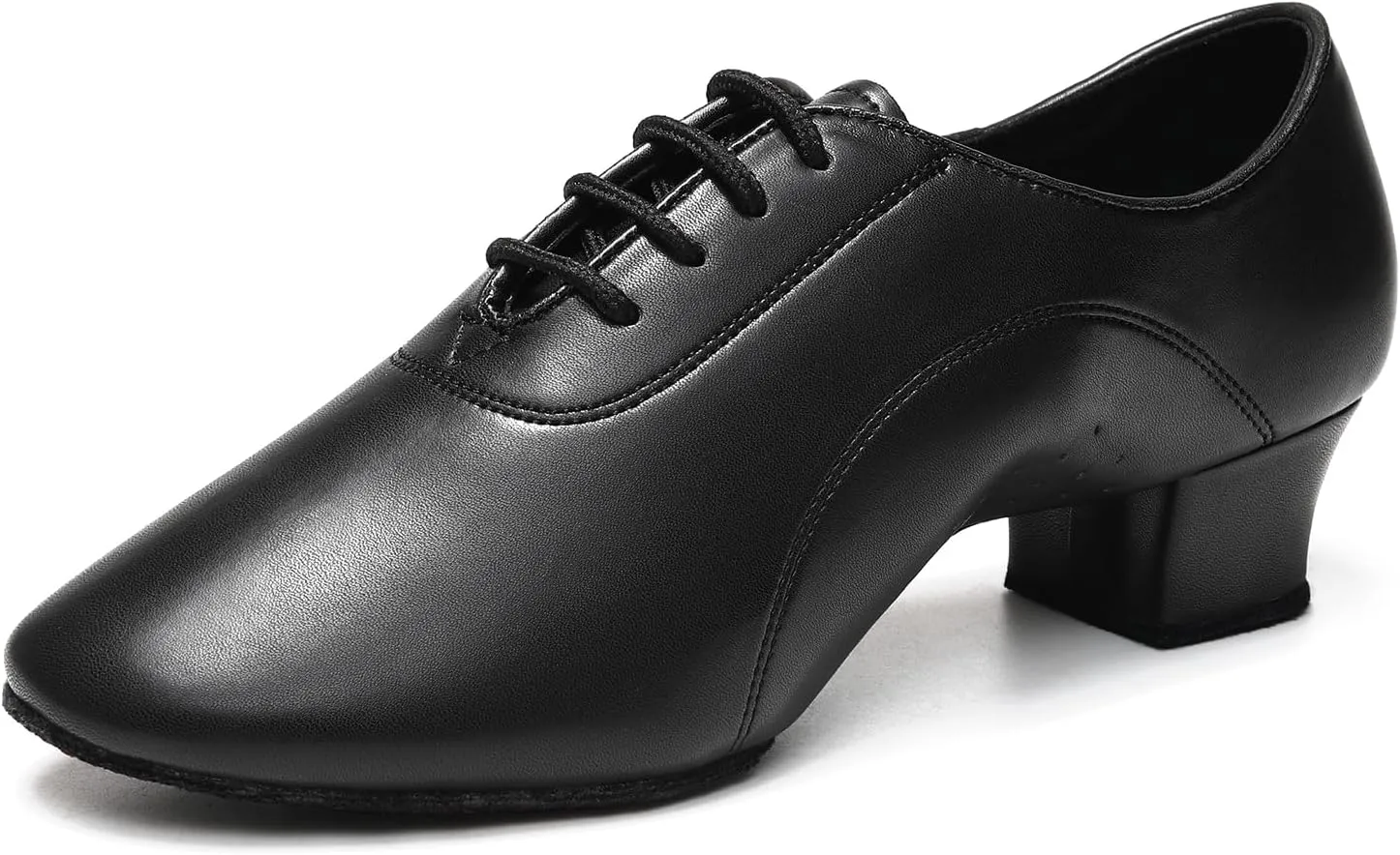 HROYL Little Boy Big Kids Men Latin Dance Shoes Leather lace-up Ballroom Shoes Tango Salsa Performence Practice Dance Shoes Z-238