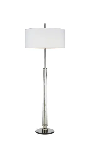 Hudson Nickel & Seeded Glass Lamp Collection