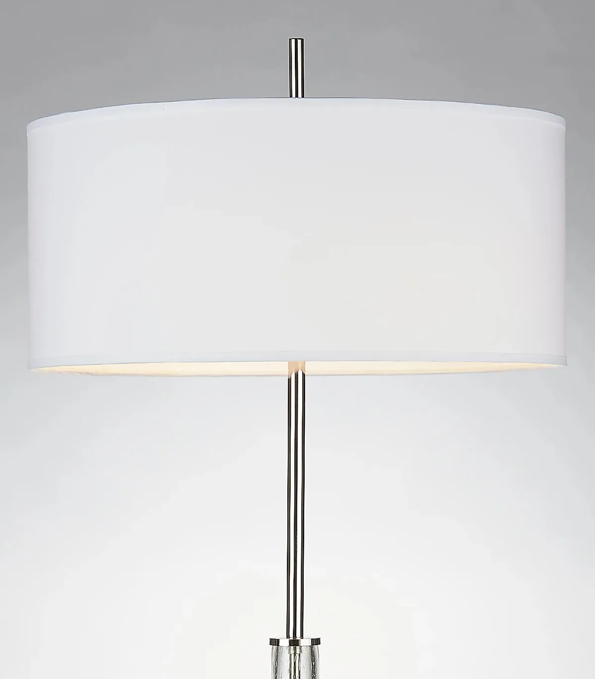Hudson Nickel & Seeded Glass Lamp Collection