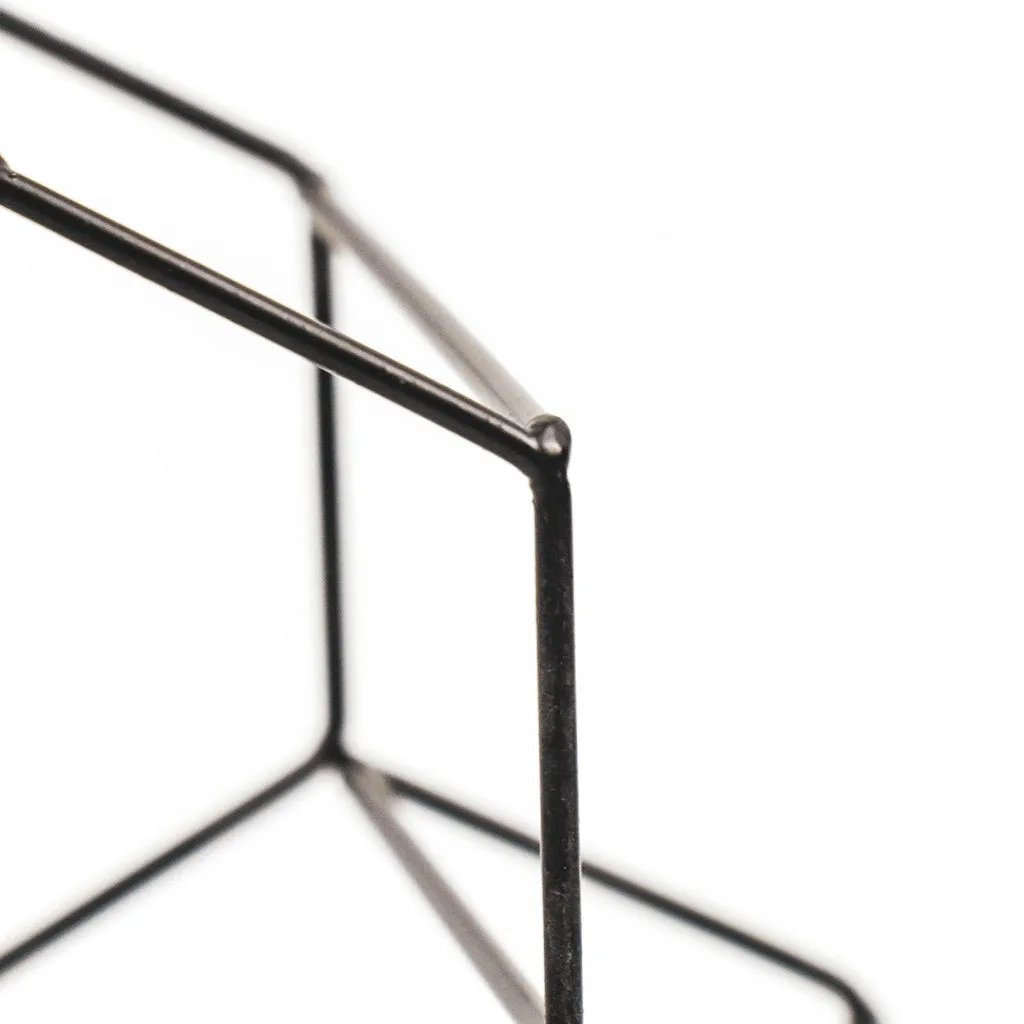 HV Wine Rack - Black Metal - 32x31x15cm