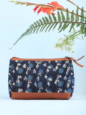 Indigo Black Hand Block Printed Utility Bag - B1611