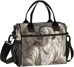 Insulated Lunch Bag Statue Dj for Women Men Leakproof Thermal Lunch Box Cooler Bag for Office, Outdoor, Travel Medium