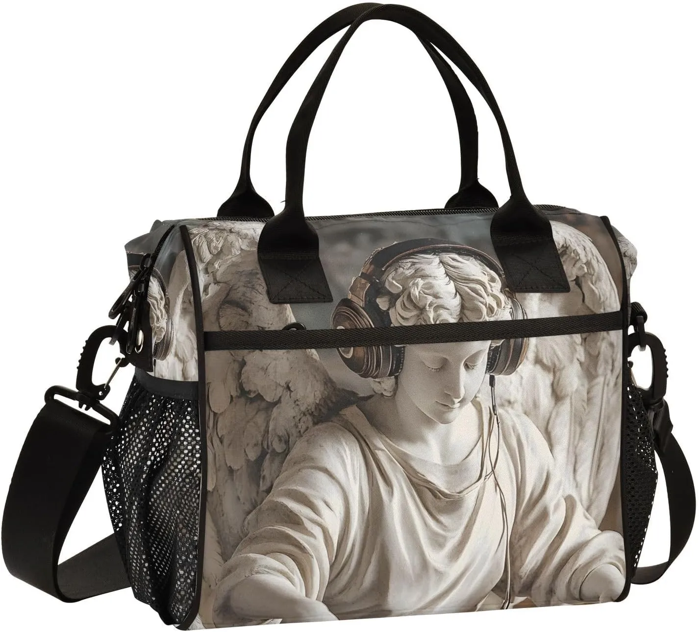 Insulated Lunch Bag Statue Dj for Women Men Leakproof Thermal Lunch Box Cooler Bag for Office, Outdoor, Travel Medium