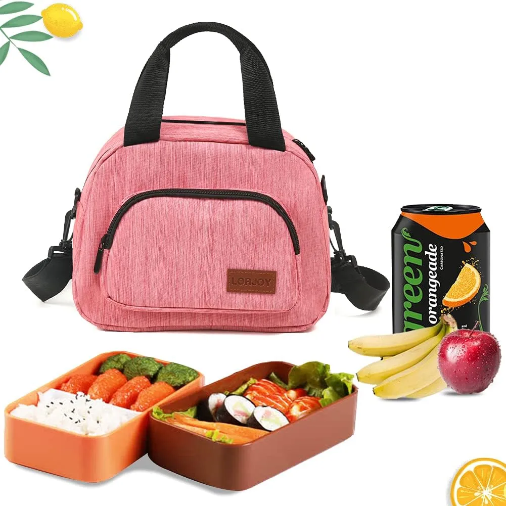 Insulated Lunch Box For Girls Small Lunch Bag Adult Women Work Kawaii Lunch Tote For Teen School Cute Compact Lunch Pail Keep Warm Lunch Pale For Ladies Teacher