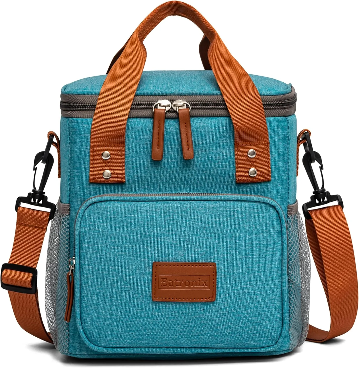 Insulated Lunch Box for Women & Men – 8L/2 Gallons Leakproof Lunch Bag for Work, Office, School – Portable, Stylish & Durable Cooler Tote – Aqua Blue