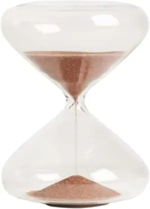Intelligent Change Mindful Focus 5-Minute Hourglass Sand Timer, Desk Timer for Productivity and Time Management, Minimalist Hourglass Timer, Decorative Gifts, 3.3 (L) x 2.9 (W) inches