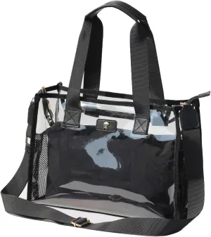 Iridescent Soap Bubble Tote Clear Bag for Stadium Events with Bag-in-Bag Shoulder Bag for Concert Beach