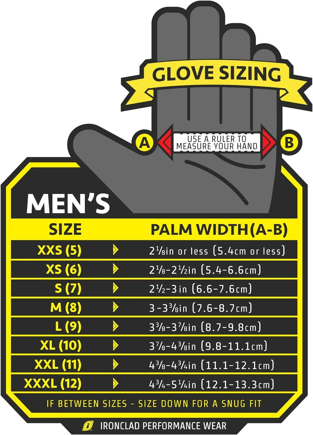 Ironclad Tactical Operator Grip Gloves,Black