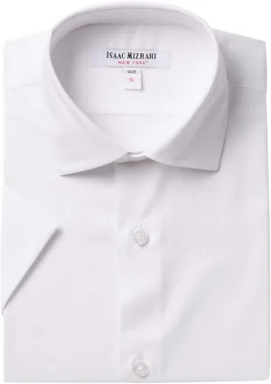 Isaac Mizrahi Boys 100% Cotton Twill Dress Shirt - (Available in Many Styles)