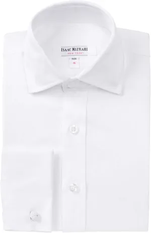 Isaac Mizrahi Boys 100% Cotton Twill Dress Shirt - (Available in Many Styles)